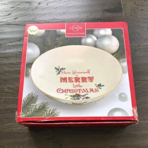Lenox Winter Greetings Bowl “Have Yourself A Merry Little Christmas” Sentiment